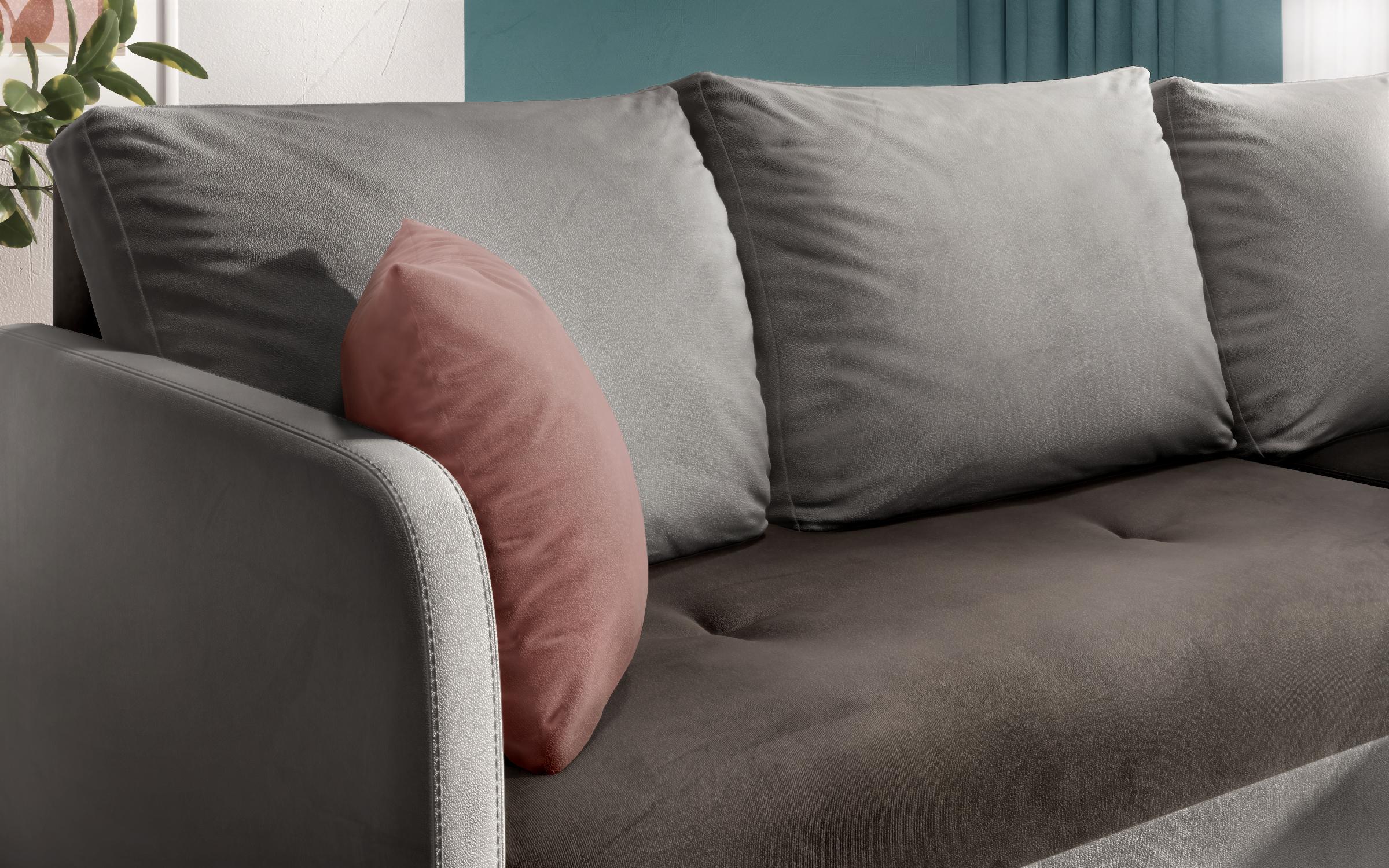Coltar extensibil Alexa, grafit + gri +roz  7
